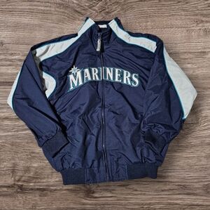 Mariners Baseball Jacket Authentic Majestic Therma Base Youth Sz Medium MLB Kids